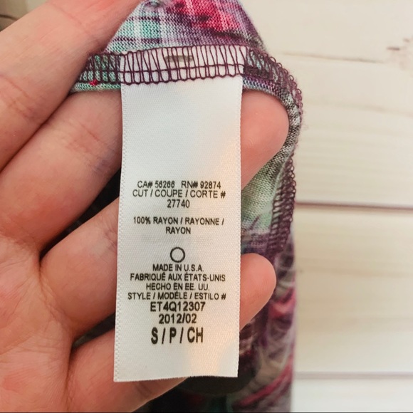 Ella moss abstract button down tank nwot - Picture 4 of 5